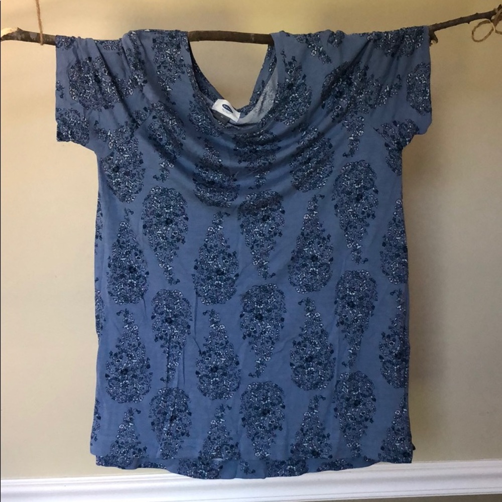 Floral blue blouse!